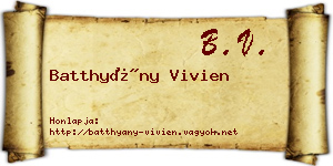 Batthyány Vivien névjegykártya