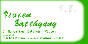 vivien batthyany business card