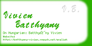 vivien batthyany business card